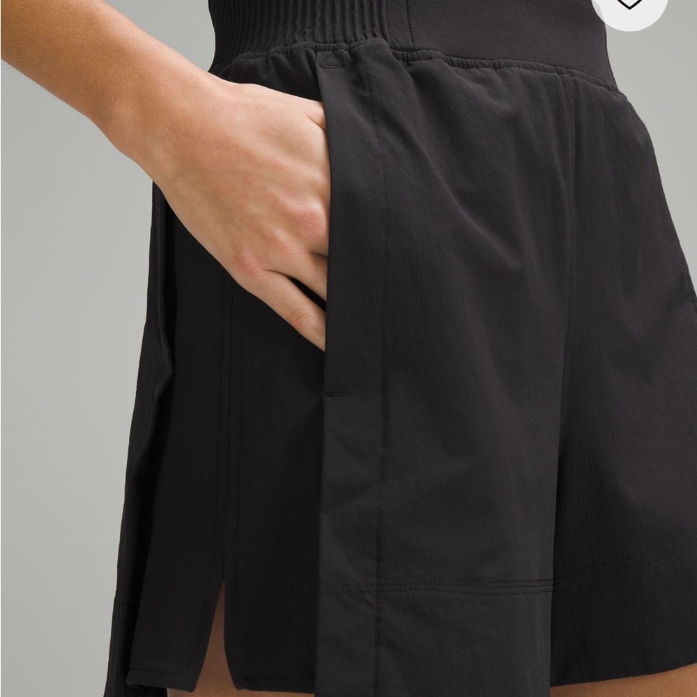 lululemon athletica High Waist Black Shorts